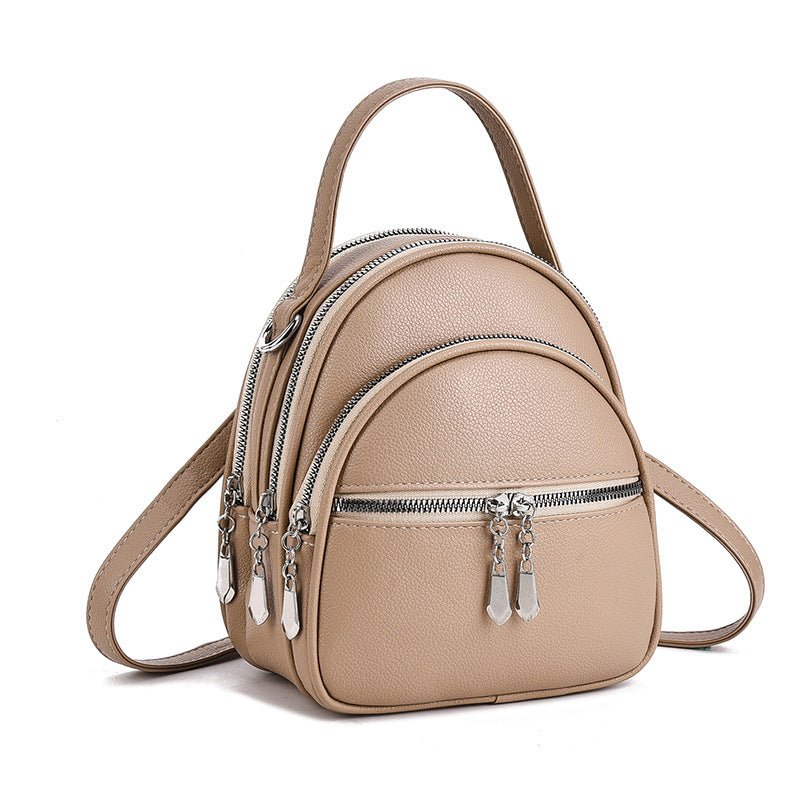 New Macaron fashion multi-layer backpack high-value large-capacity handbag  simple and lightweight backpack