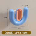 New arrival: no-drill dopamine suction cup u-shaped shelf - wall-mounted organizer for bathroom and toilet, with drainage function