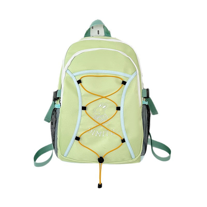 New schoolbag female college student niche design ins simple and versatile junior high school student backpack leisure travel backpack