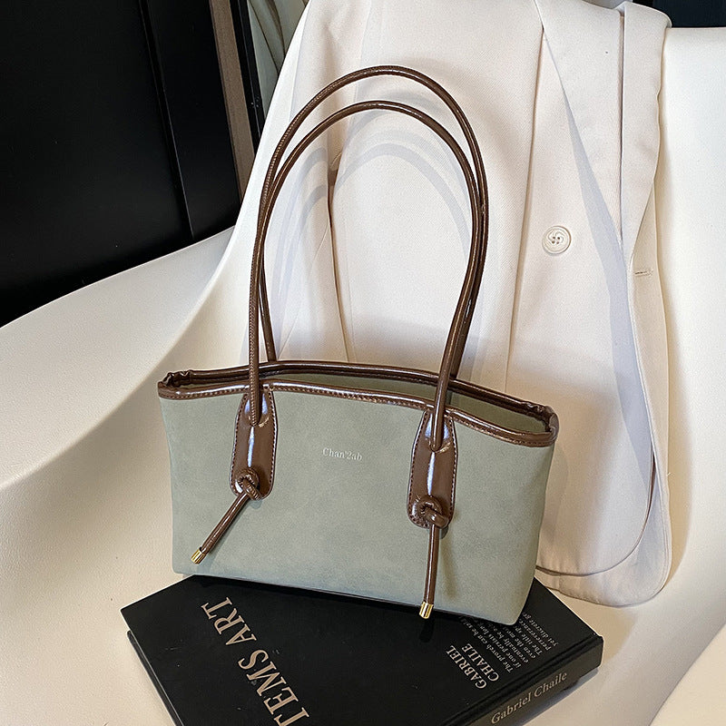 Retro large-capacity bag women's autumn and winter new foreign-style texture shoulder bag casual messenger bag small square bag tote bag