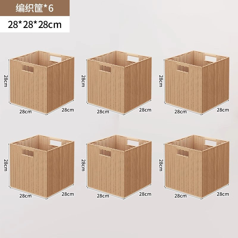 Solid wood bookshelf shelf floor-to-wall combination lattice cabinet living room kindergarten storage low household bookcase