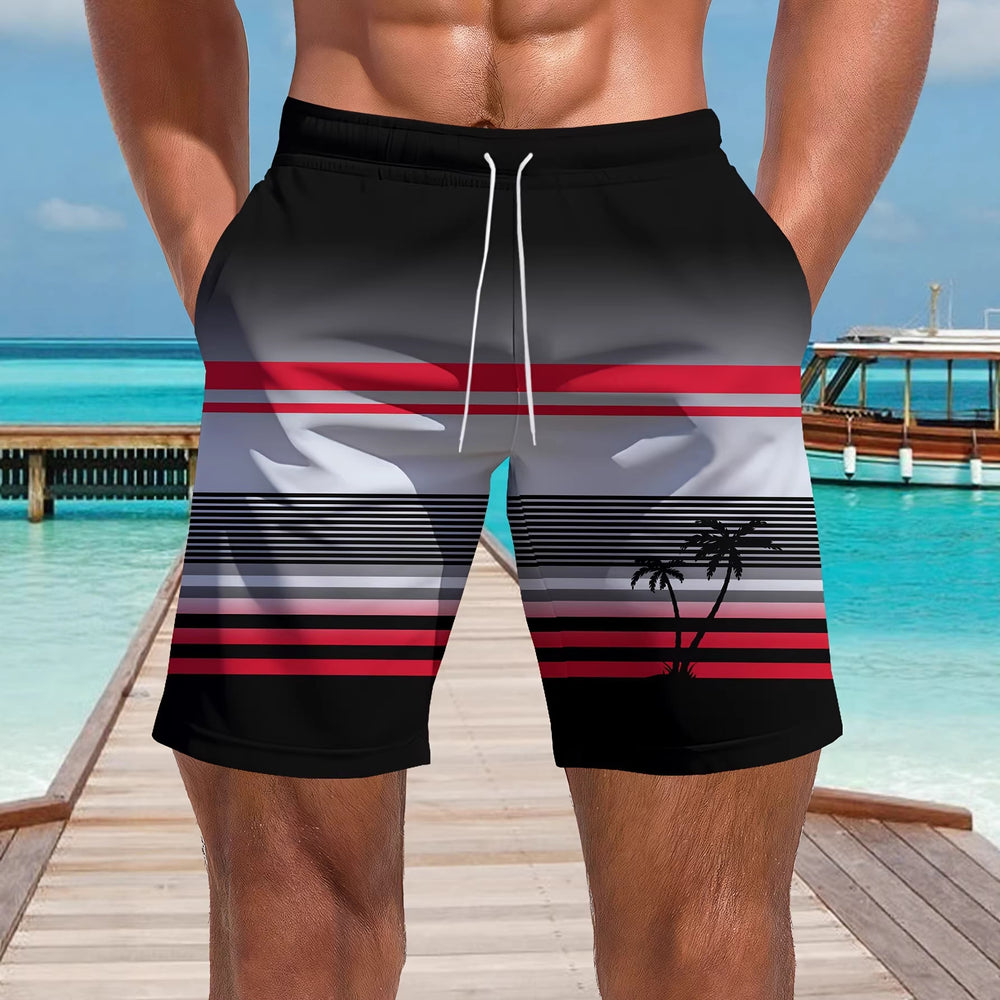 trending men's swim trunks, quick-dry swim shorts, casual athletic beach shorts, new european and american styles