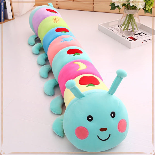 Cute caterpillar plush toy doll sleeping pillow funny doll bed rag doll birthday girl parent-child