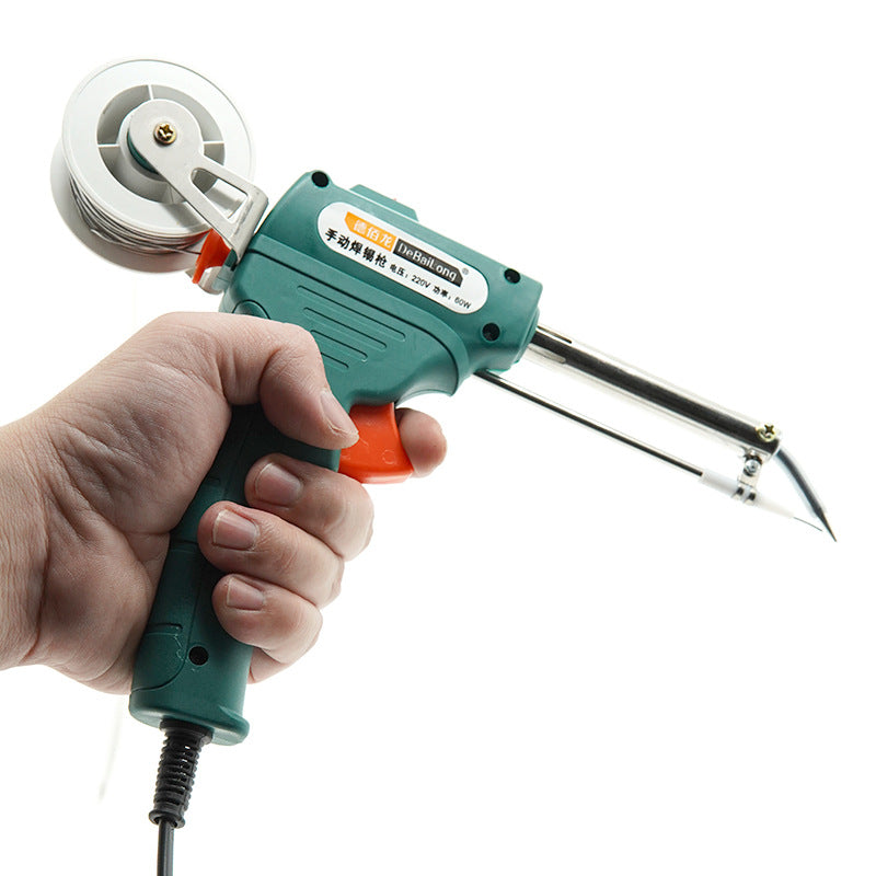 Cross-border hot-selling manufacturers External heating manual soldering gun 60W soldering gun European standard household handheld tin electric soldering iron
