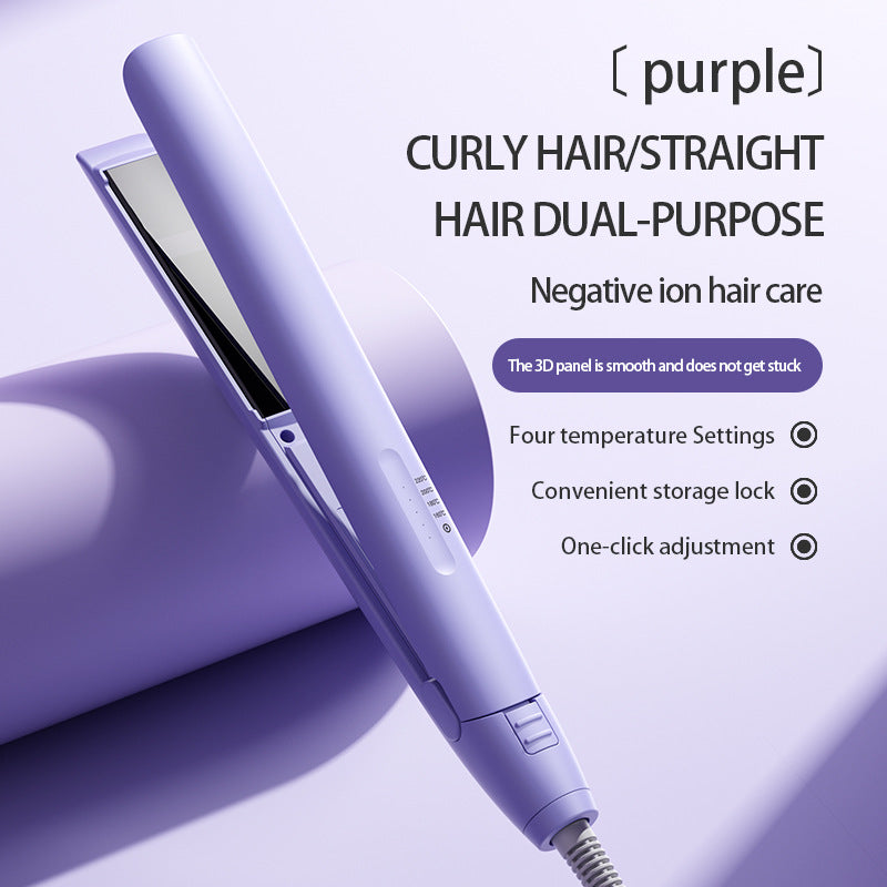 hair straightener splint hair straightener mini curling straight dry and wet dual-use hair straightener curling wand manufacturer personalized