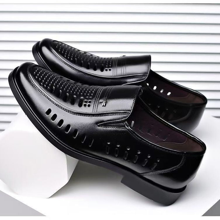 【military-grade leather shoes - premium quality】100% full grain cowhide leather, clearance sale! soft sole leather shoes for men, perfect for casual and business wear