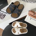 hot-selling 2026 new women's slippers, summer outdoor wear, thick-soled, non-slip, fashionable criss-cross sandals