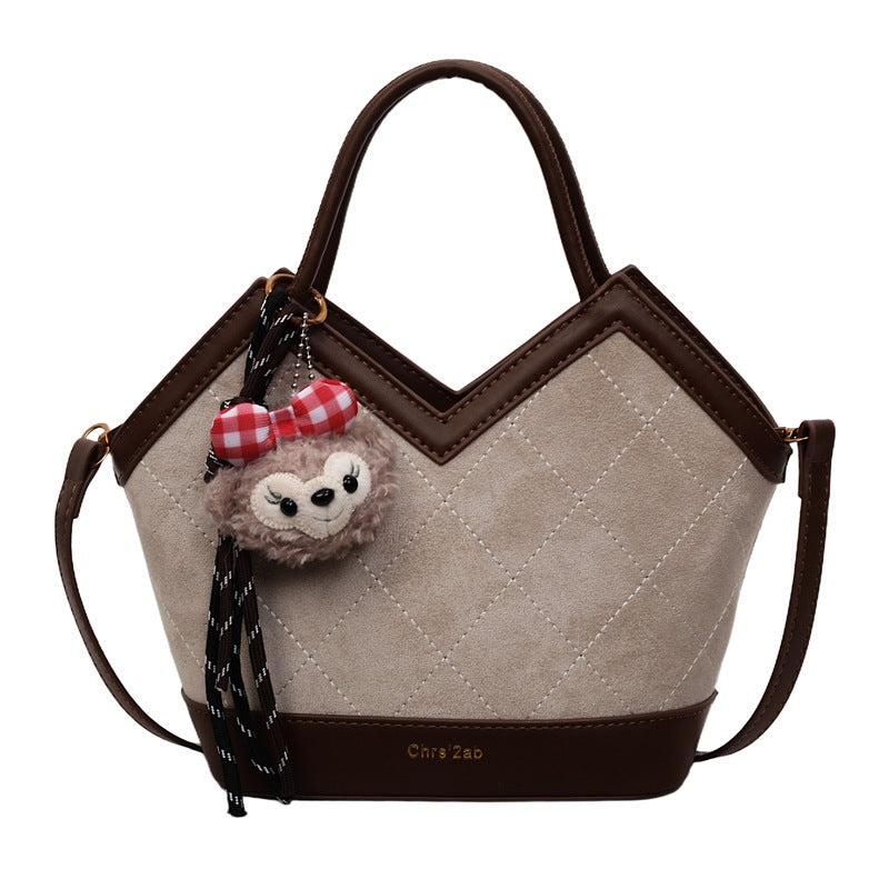 Niche style design fashion large capacity shoulder bag for women 2025new arrivalautumclassy sense work clothingsatchel bucket bag