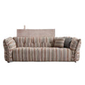 Dopamine rainbow sofa - trendy pixelated color block accent chair for small living rooms