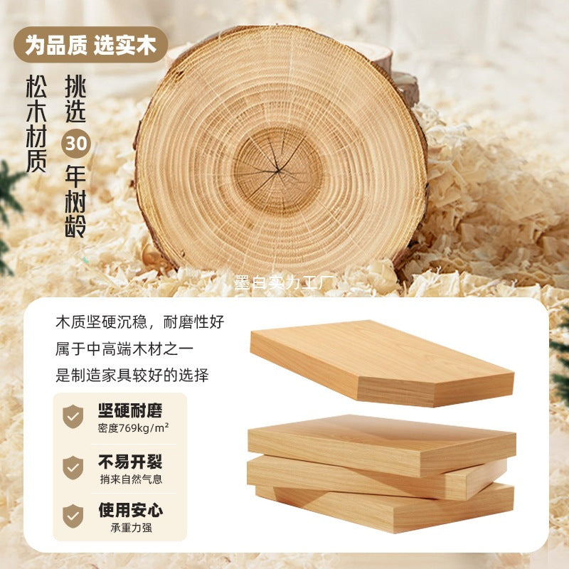 Solid wood shoe cabinet, indoor entrance to the home entrance, simple wall locker, shoe rack, log wind