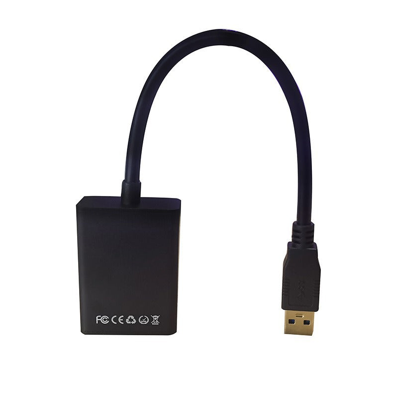 Usb3.0 to hdmi adapter cable usb3.0tohdmi converter video cable black audio wired hd