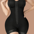 enhanced version of body shaping jumpsuit personalized women's three-breasted zipper open file corset vest oem processing
