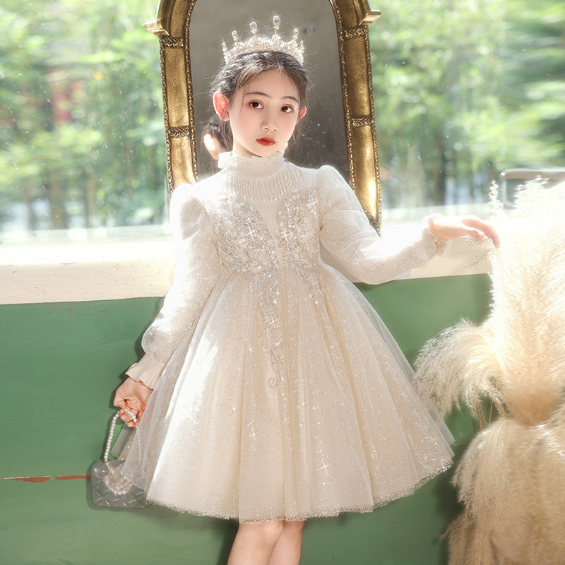 Amazon girls' dresses: european and american style, new autumn/winter  collection, children's princess dresses, perfect for piano recitals