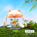 Newborn baby novelty calf water bottle - cartoon tritan kids training cup - preschool/school drinking cup