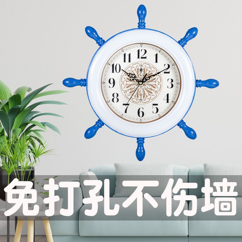 European retro swing clock living room wall clock fashion clock bedroom silent quartz clock creative clock
