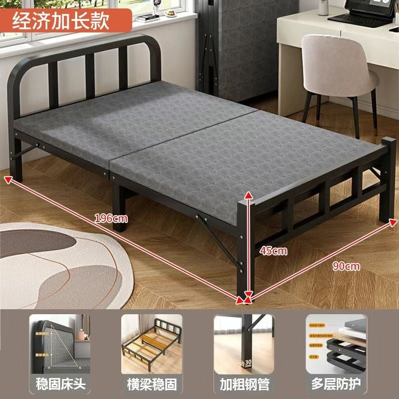Lunch break foldable bed single simple portable companion bed office lunch break rental house economical portable foldable bed