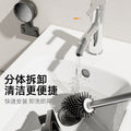 Suction cup toilet brush holder - wall mounted, no-drill, all-around cleaning for home bathrooms
