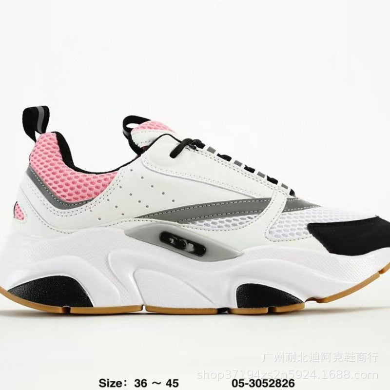european station new arrivald home b22 sports shoes casualthick solefashionretro breathable men's and women's height increasing running shoes