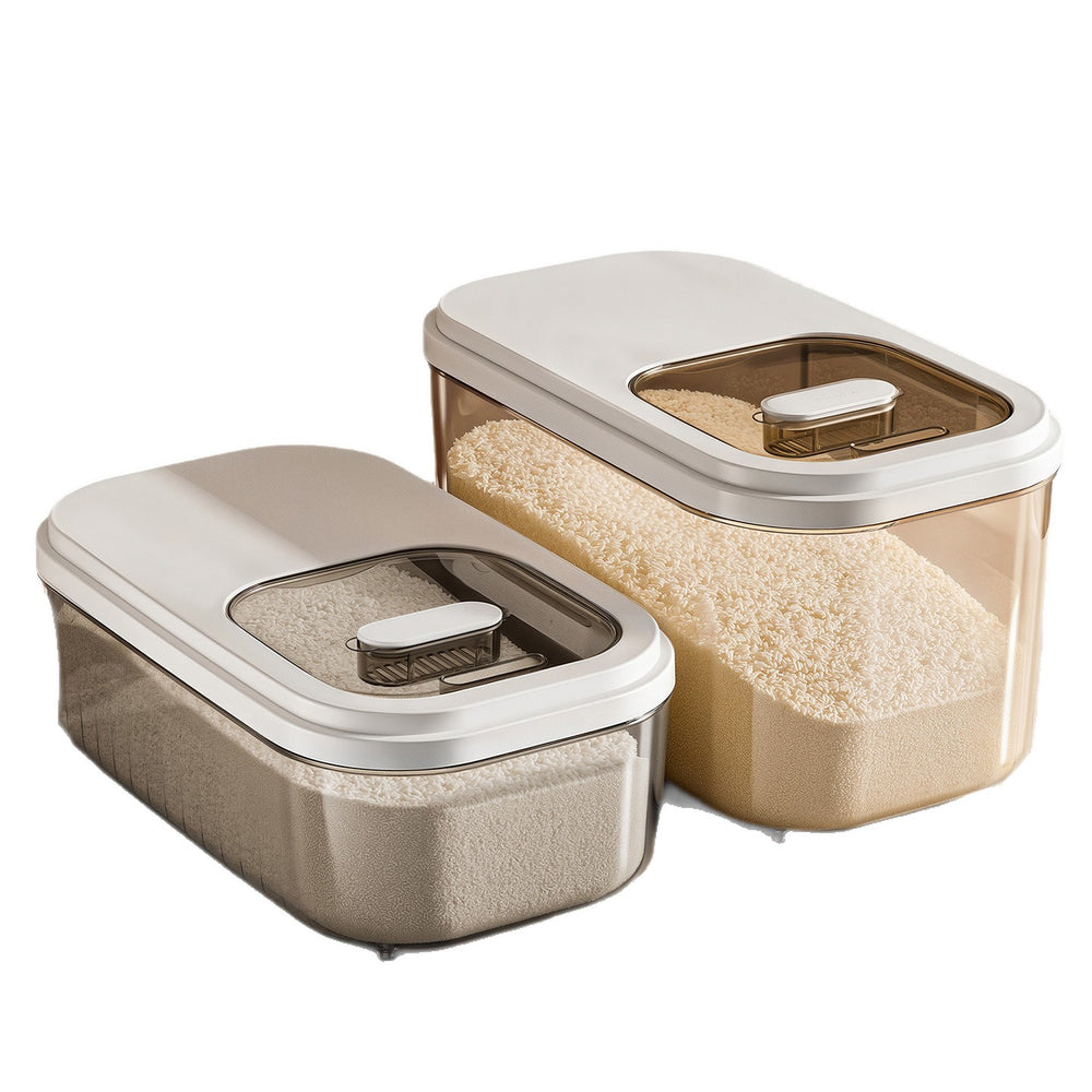 Food grade rice bucket for home2026new arrival insect-proof and moisture-proof sealed grain storage box flour box grain storage bucket