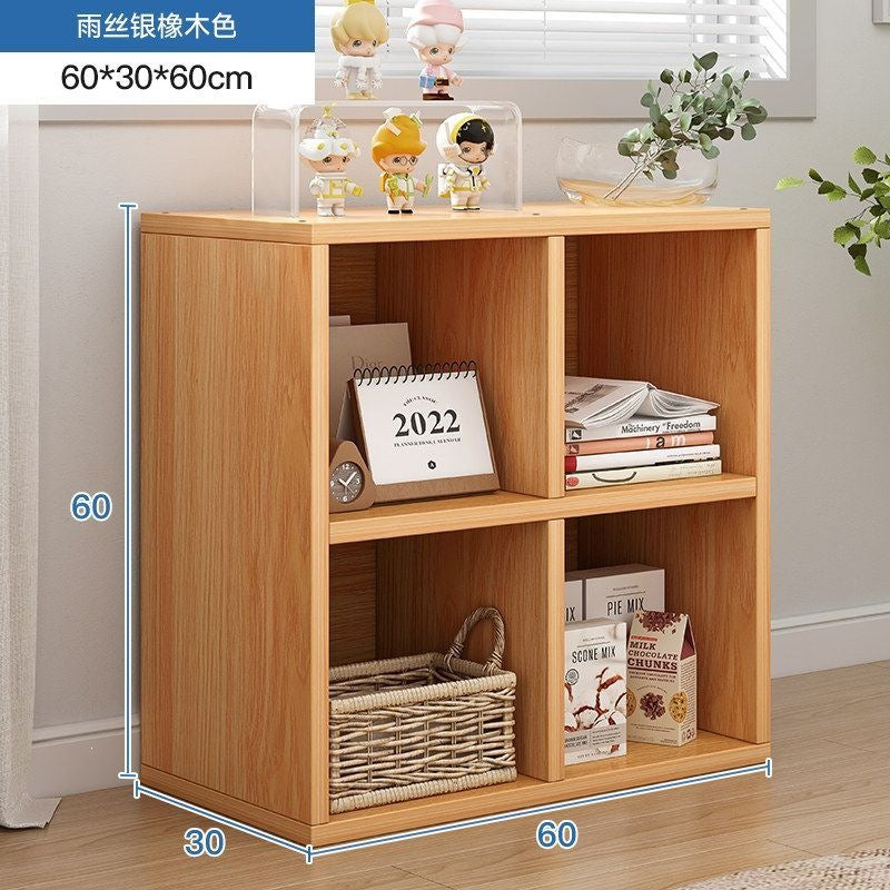 Balcony bay window storage cabinet storage rack cabinet storage cabinet plaid cabinet floor-standing single-layer low cabinet bookshelf for home bookcase