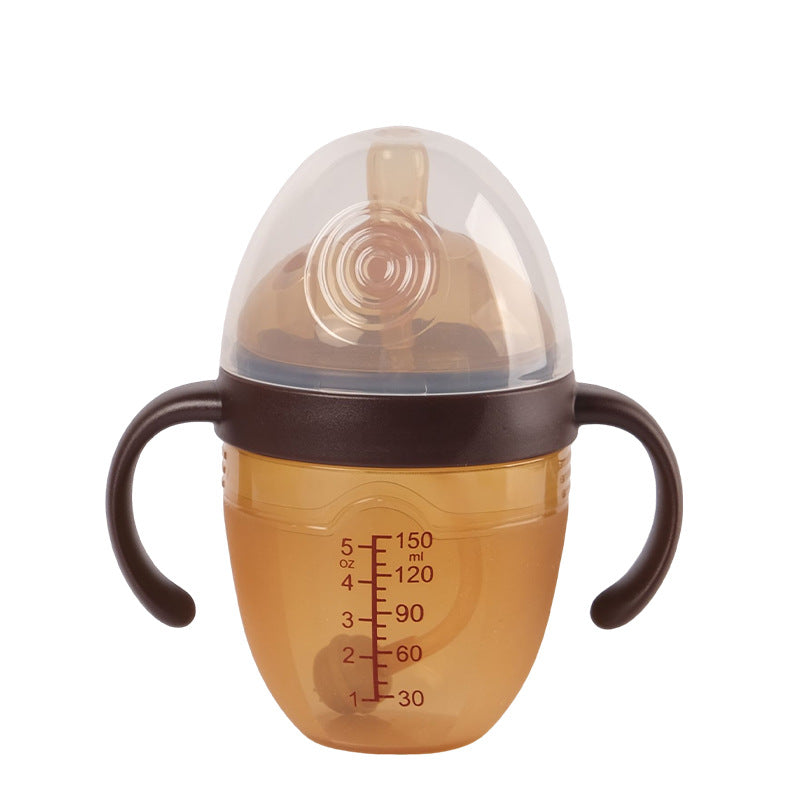 breast milk solid feeling all silicone feeding bottle nano silver weaning artifact baby anti-flatulence feeding bottle 150ml