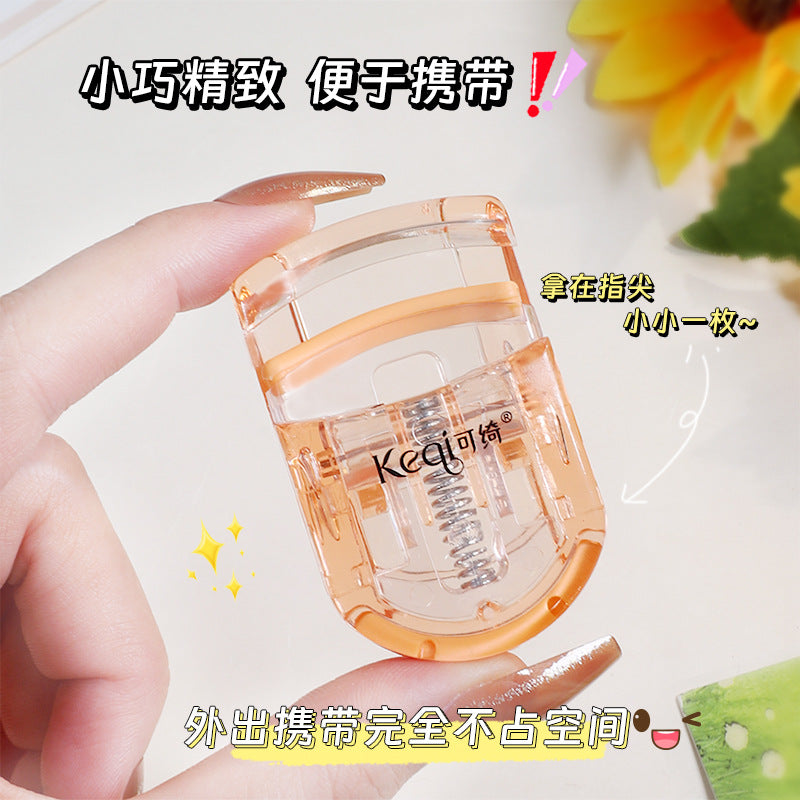 Keqi mini eyelash curler processing eye beauty tools oem portable sunflower eyelash curler oem customized