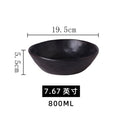 Vintage irregular creative tableware ceramic salad bowl home restaurant dessert bowl minimalist western food rice bowl