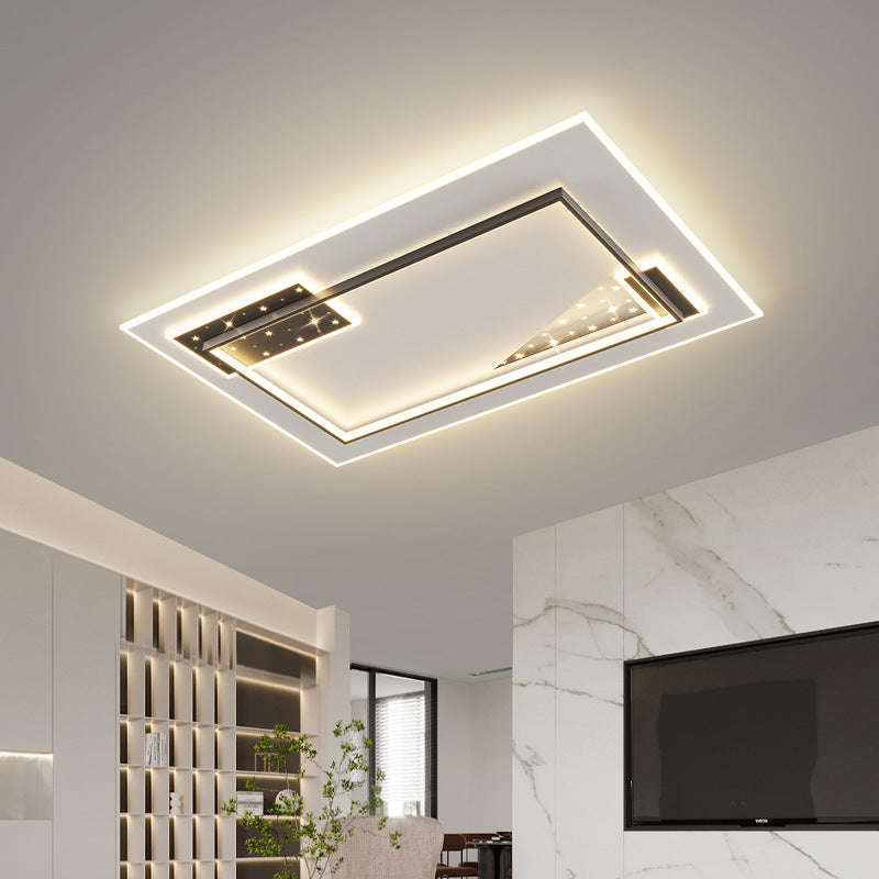 Living room ceiling light modern simple atmosphere led Zhongshan main lighting Daquan whole house package combination 2025 new