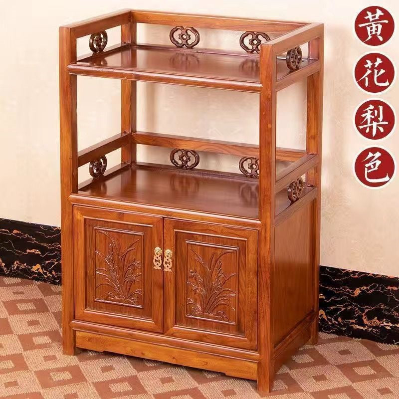 Living room tea cabinet old elm chinoiserie tea table solid wood sideboard sofa side cabinet restaurant wine cabinet locker