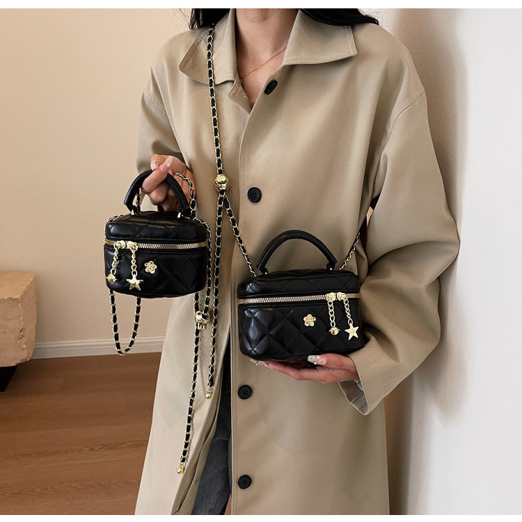 Cross-border diamond chain bag women's spring and summer 2025 new fashion niche shoulder messenger bag high-end mini bag