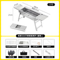 Stainless steel bbq grill 304 thickened bbq grill outdoor portable foldable bbq rack household charcoal grill