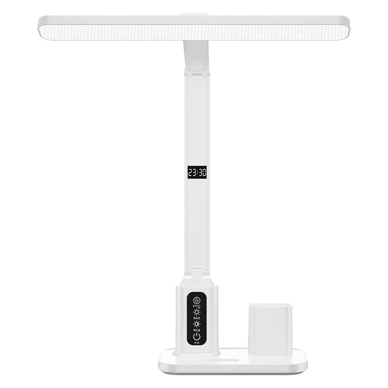 Smart clock desk lamp - eye protection, study-specific, for students and children's bedroom reading - anti-myopia night light