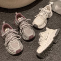 Thick sole heightened dad shoes women's 2026new arrivalspring sports casual shoes best selling petites mesh women's shoes