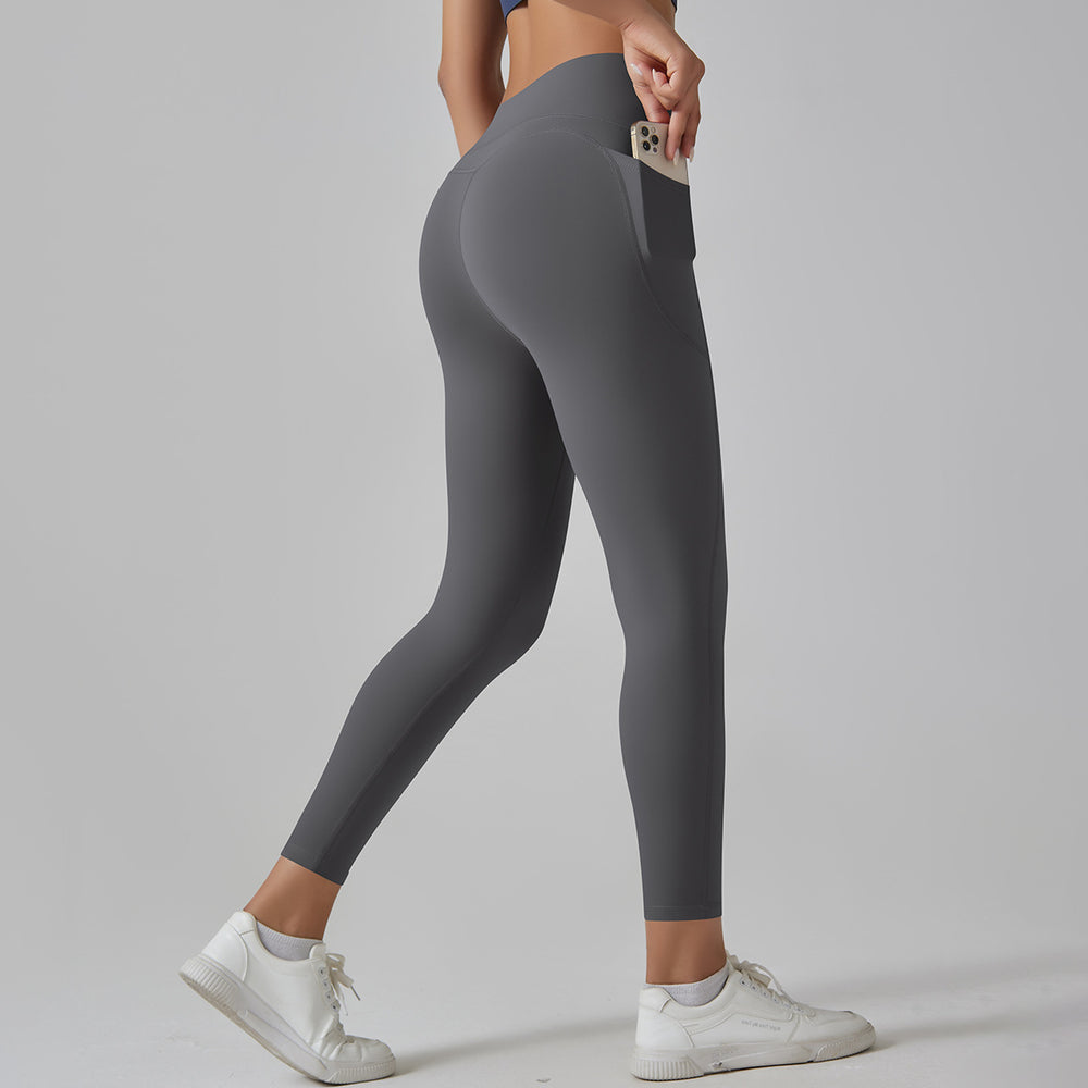 High-strength, barely-there feel, tight-fitting pocket yoga pants. seamless, high-waisted, butt-lifting, tummy-control workout leggings. high-stretch, breathable fitness pants