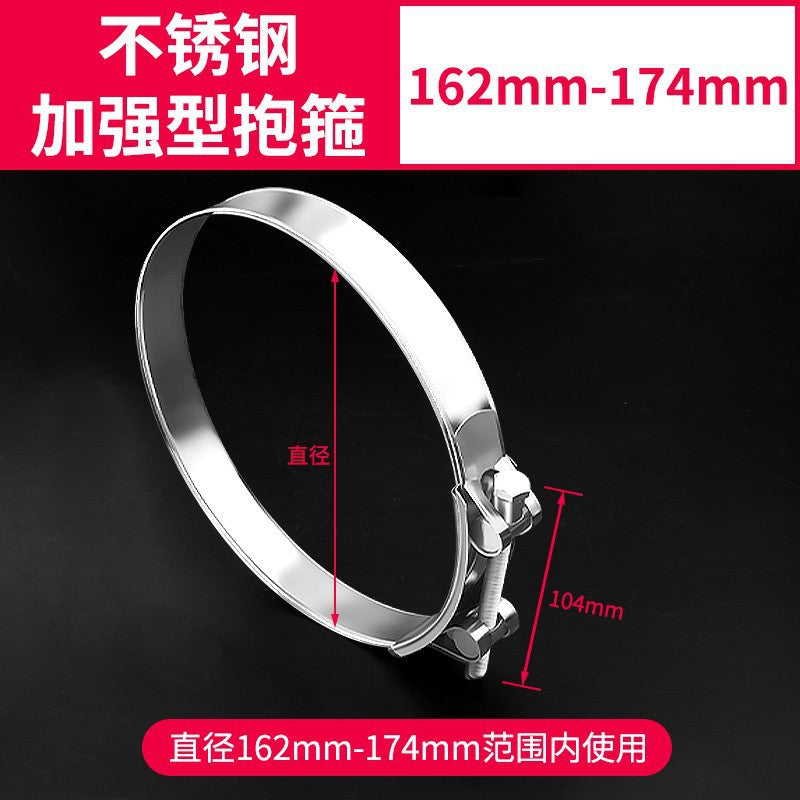 Baolian stainless steel strong clamp european style hoop thickened pipe clamp hose clamp pipe clamp fixed oil pipe clamp pipe clamp