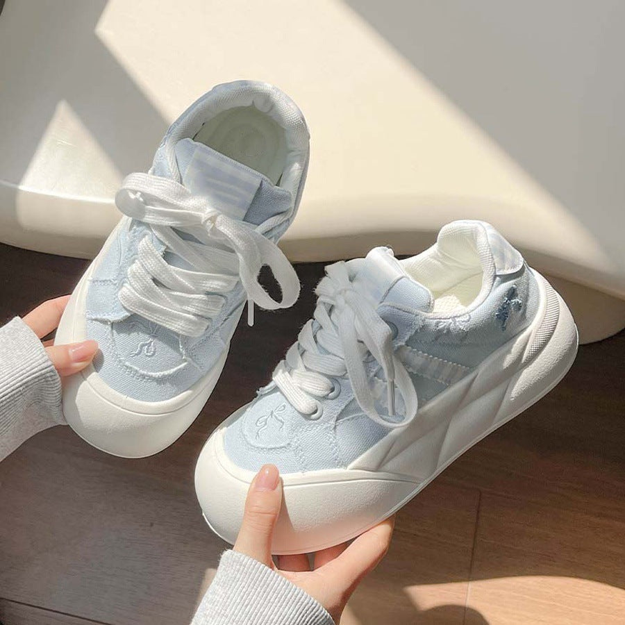 Dopamine platform loafers - women's 2026 autumn new arrivals: trendy, versatile, and unique white sneakers