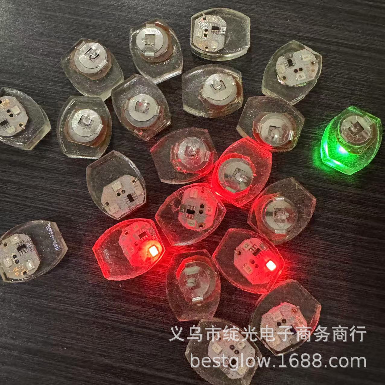 LED red blue green shoe light square light oval light waterproof light vibration luminous flash clothing light movement electronic accessories