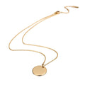 European and american fashion jewelry women's smooth round pendant heart lock necklace 18k gold necklace jewelry wholesale manufacturer