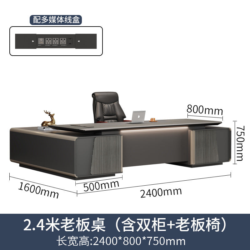 Accessible luxuryclassyelegant paint boss table office desk and chair combination classy executive desk casualpresident desk