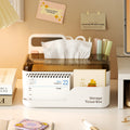 Desktop tissue box living roomaccessible luxurycasual creative coffee table classy paper box for homemultifunctional pen holder storage box
