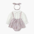 Baby romper - spring/autumn  new collection - sweet long-sleeve lace dot floral bodysuit