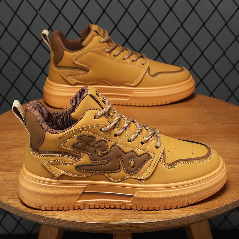 Putian men's shoes 2025 new spring versatile mid-top youth skate shoes athletic casual shoes student winter trendy shoes