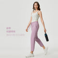 Spring/summer lightweight breathable ice-feel casual sports pants for women - two-way wear, slimming, running & fitness straight-leg pants dss070