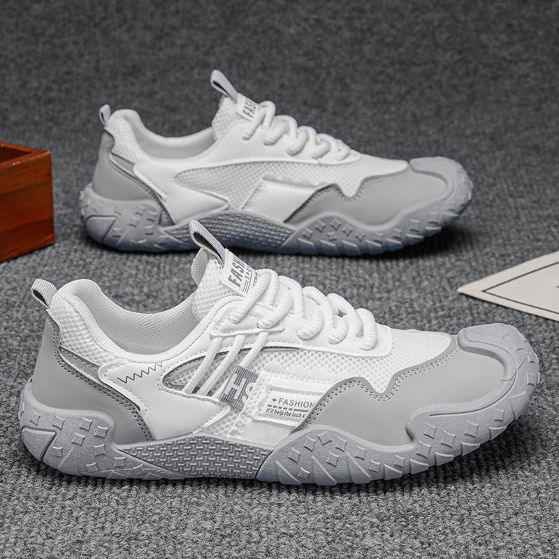 Men's summer mesh breathable designer sneakers - versatile casual skate shoes, lightweight athletic soft sole trendy footwear