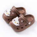 Eva kids' clogs - summer girls' indoor anti-slip leopard print kt cat slippers - toddler & big kids' beach sandals