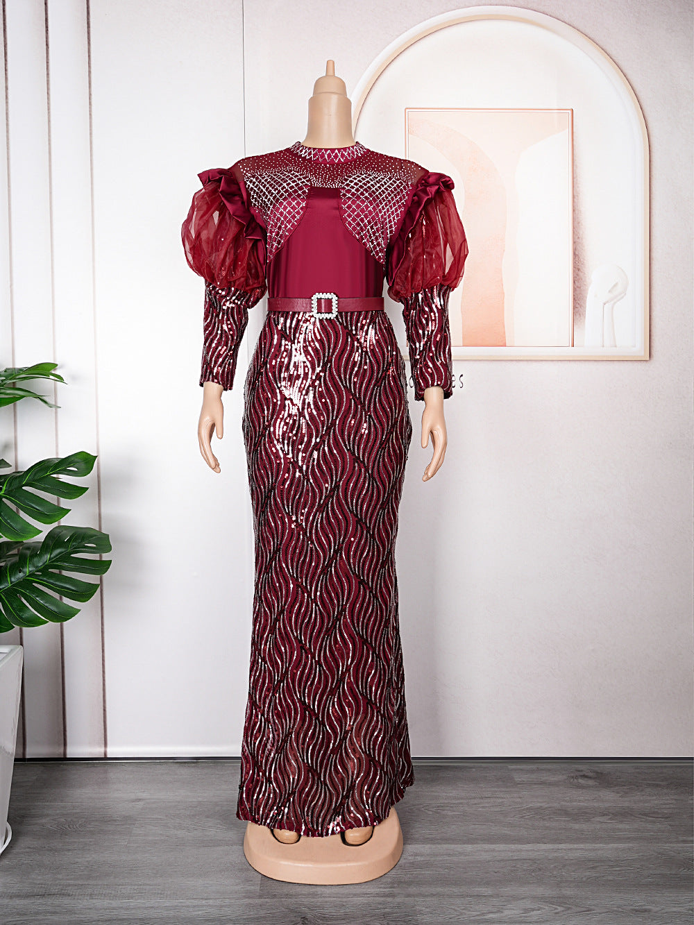 Tiktok african women's clothing  new christmas party dress cross-border e-commerce  hot-selling dress