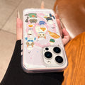 Suitable for iphone17promax cute hand-painted style baking cat mobile phone case apple 16 anti-fall protective cover 13