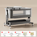 Baby crib mobile baby bed multifunctional patchwork large bed cradle newborn foldable portable for home