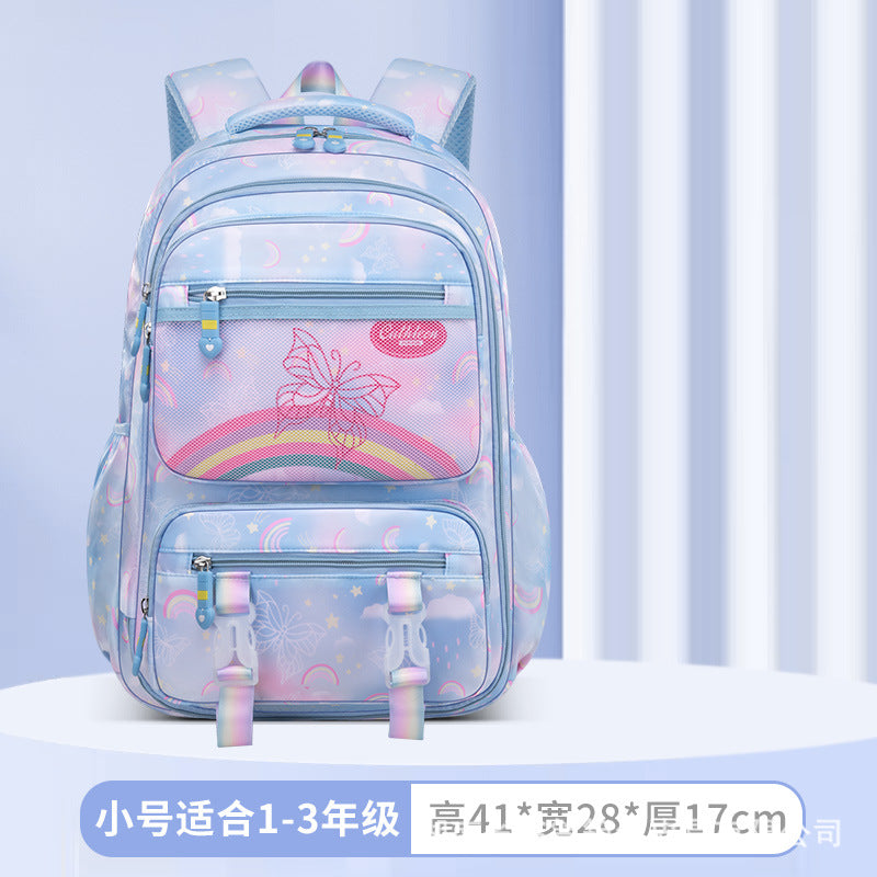 Shaodong School Bag Factory New Primary School School Bag 13th and 6th Grades Lightweight Burden Reduction Girls Backpack Wholesale