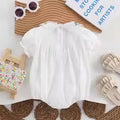 Baby bodysuit summer short sleeve thin newborn triangle romper girl's one-piece bodysuit fashionable summer outfit